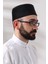 Siyah Kapitone Desenli Kadife Kalıp Namaz Takkesi 2