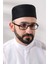 Siyah Kapitone Desenli Kadife Kalıp Namaz Takkesi 4