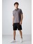 Koyu Gri Pamuklu Kalın Yumuşak Dokulu Standart Fit Basic Polo Yaka Erkek T-Shirt - 88351 2