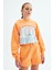 Kız Çocuk Oranj Sweatshirt 23PSSTJ4405 2