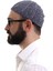 Lacivert Gri Kışlık Çift Renk Kadife Namaz Takkesi 3