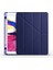Apple iPad Air 3. Nesil 10.5 Inc (2019) Yatay ve Dikey Standlı Antişok Köşe Korumalı Kalemlikli Origami Slikon Kılıf A2123 A2152 A2153 2