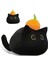 Kara Kedi Peluş Oyuncaklar Yastık, 3D Kedi Şekilli Doldurulmuş Sevimli Hayvan Oyuncak Yastık Minderi, Yumuşak Kawaii Siyah Kedi Peluş Bebek Kedi Peluş Oyuncaklar Doldurulmuş Hayvan (Yurt Dışından) 1