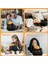 Kara Kedi Peluş Oyuncaklar Yastık, 3D Kedi Şekilli Doldurulmuş Sevimli Hayvan Oyuncak Yastık Minderi, Yumuşak Kawaii Siyah Kedi Peluş Bebek Kedi Peluş Oyuncaklar Doldurulmuş Hayvan (Yurt Dışından) 3