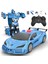 Uzaktan Kumandalı Araba - Robot Rc Arabaları Dönüştürün, Bir Düğme Deformasyonu ve 360 ° Dönme Drift, 6+ Yaş Üzeri Erkek / Kız Çocuklar Için Polis Arabası Oyuncağını Dönüştürün (M (Yurt Dışından) 1