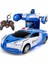 1:18 24 cm Rc Araba 2 In 1 Dönüşüm Robotlar Arabalar Spor Sürüş Araç Tek Anahtar Deformasyon Uzaktan Kumanda Araba Oyuncak Boys Için (Yurt Dışından) 4
