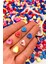 10MM Çilek Kalp Figür Fimo Boncuk Takı Yapımı Bead (100 Adet) 1