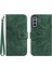 Samsung Galaxy S21 Artı Kısa Kayış Kabartmalı Ayçiçeği Flip Telefon (Yurt Dışından) 1