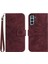 Samsung Galaxy S21 Artı Kısa Kayış Kabartmalı Ayçiçeği Flip Telefon (Yurt Dışından) 1