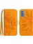 Samsung Galaxy M52 Kısa Kayış Kabartmalı Ayçiçeği Lüks Pu ile (Yurt Dışından) 1