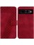 Google Piksel 7 Pro Için Telefon Kılıfı Pu Deri Kabartmalı Desen Flip Folio (Yurt Dışından) 1