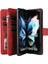 Samsung Galaxy Z Fold 4 Için Kılıf Pu Deri Manyetik Kapatma Onbeş Kart Yuvaları Fermuar Cep Telefon Kılıfı (Yurt Dışından) 3