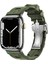 Apple Watch 7 8 9 45 mm Uyumlu Spor Silikon Kordon Hermes Kilim Motifli Kayış Katlanabilir Toka 2