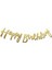 Gold Renkli Happy Birthday El Yazısı Banner 1