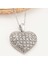 Gümüş Bombeli Kalp Kadın Kolye 1