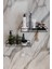 Paslanmaz 2li Set Banyo Düzenleyici Şampuanlık Mat Siyah Yapışkanlı 4 Askılı Duş Rafı Paslanmaz Organizer 3