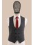 Yelekli Takım Elbise Slim Fit 4