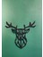 SSDESIGN Geyik Duvar Portre Poster Mdf Siyah 1