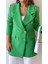 Taşlı Tasarım Blazer Ceket Yeşil 3