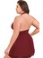 Mini Bordo Kadın Büyük Beden Erotik Gecelik Lily Bianca 5045 3