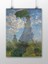 Claude Monet, Şemsiyeli Kadın Tablosu Sanat Posteri 1