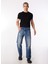 Normal Bel Straight Erkek Denim Pantolon 242 Lcm 121085 Baggy Mıd Blue 2