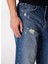 Normal Bel Straight Erkek Denim Pantolon 242 Lcm 121085 Baggy Mıd Blue 4