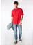 Yuvarlak Yaka Kırmızı Erkek T-Shirt 242 Lcm 242006 Aylex Kırmızı 2