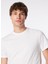Yuvarlak Yaka Beyaz Erkek T-Shirt 242 Lcm 242019 Baselo Beyaz 3