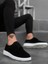 Ba0003 Klasik Spor Süet Siyah Beyaz Casual Erkek Ayakkabı 1