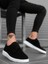 Ba0003 Klasik Spor Süet Siyah Beyaz Casual Erkek Ayakkabı 3