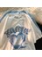 Heart Baskılı Beyaz Oversize T-Shirt 2