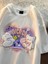 Harajuku Cute Beyaz Unisex Oversize T-Shirt 3