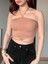 Çapraz Askılı Ribanalı Crop Bluz 2