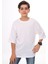 Bej - Beyaz Düz Bisiklet Yaka 2'li Erkek Tişört 18047 3