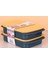2 ADET SAKLAMA KABI DÜZ ve BÖLMELİ 1350 ML. ORGANIZER 2