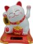 Maneki Neko El Sallayan Şans Kedisi Beyaz Solar Güneş Enerjili 7.5 cm 3