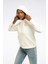 Rı Sl French Terry Hoodıe Ekru Kadın Sweatshirt 5