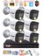 6 Kameralı 5Mp Lens 2 Mp Görüntü Gece Renkli Full Hd Ultra Led Akıllı Güvenlik Kamerası Seti 320GB 1
