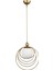 Altın Pescara Tekli Avize Eskitme Beyaz Cam E27 Metal 81-90 cm 1 Tek Ebat Modern 3