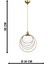 Altın Pescara Tekli Avize Eskitme Beyaz Cam E27 Metal 81-90 cm 1 Tek Ebat Modern 5