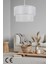 Kumaş Pasta Sarkıt Avize Dantelli Beyaz E27 Beyaz Modern 51-60 cm 30 x 17 1 Salon / Oturma Odası 1