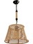 51-60 cm Erguvan Petra Lüx Halat Sarkıt 1 Halat Metal Siyah E27 1