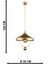Modern G?ksel Tekli Avize Eskitme 1 Metal 91-100 cm Tek Ebat E27 Altın 5