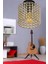 E27 Deha Tekli Gold Tavan Montaj Büyük 20 -34 cm 1 Kristal Taş Altın Tek Ebat Modern 2
