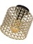 E27 Deha Tekli Gold Tavan Montaj Büyük 20 -34 cm 1 Kristal Taş Altın Tek Ebat Modern 5