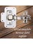 Dolap Kapak Taş Menteşe Tamir Sacı Pratik Onarım Kiti Beyaz Metal Yuva Tablası 6.5 x 9 cm (12 Adet) 4