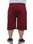 Büyük Beden Erkek Penye Şort Line 24626 Bordo 3