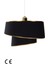 35 x 25 Altın Varaklı Orion Gold Avize E27 1 Kumaş Modern Siyah 35 - 50 Salon / Oturma Odası 3