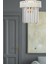 20 -34 cm Sitrus Tekli Beyaz Lux Kristal Taşlı Tavan Montaj Avize Metal 1 Beyaz Modern Tek Ebat E27 1